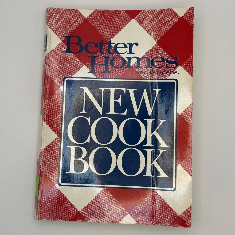 Better Homes and Gardens New Cook Book 1989 Plaid Binder Vintage Paperback